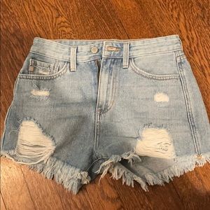 Light Wash Jean Shorts